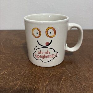 Uh Oh SpaghettiOs Matthew Collectible Ceramic Stoneware Mug Cup Vintage